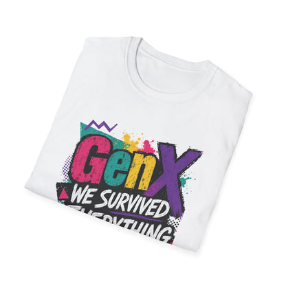Gen X We Survived Everything T-Shirt | 90s Retro Graphic Tee