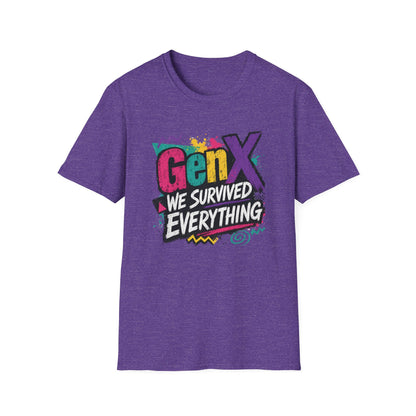 Gen X We Survived Everything T-Shirt | 90s Retro Graphic Tee
