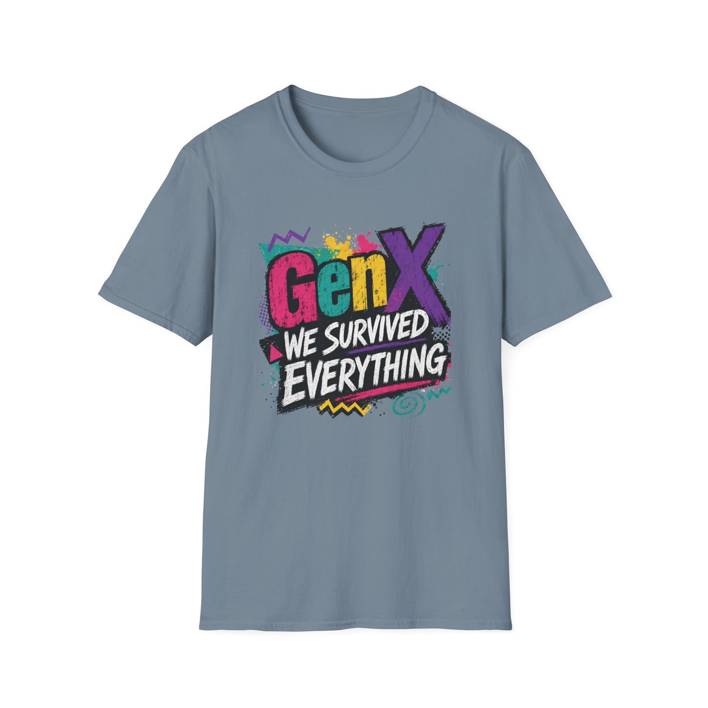 Gen X We Survived Everything T-Shirt | 90s Retro Graphic Tee