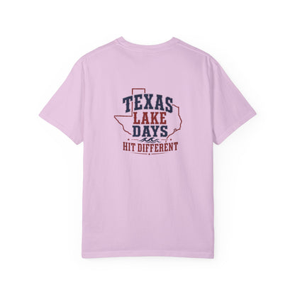 Texas Lake Days Hit Different T-shirt | State Outline Lake Life