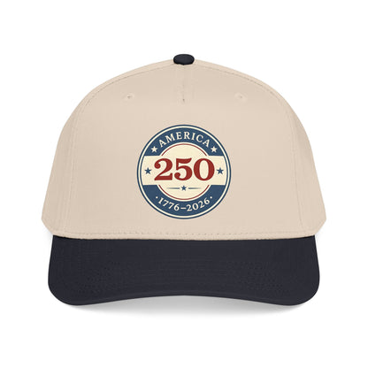 America 250 1776-2026 Patch Mid Profile Baseball Cap | 250th Anniversary Celebration