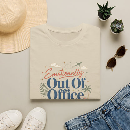 Emotionally Out Of Office T-Shirt | Vacation Palm Beach Design
