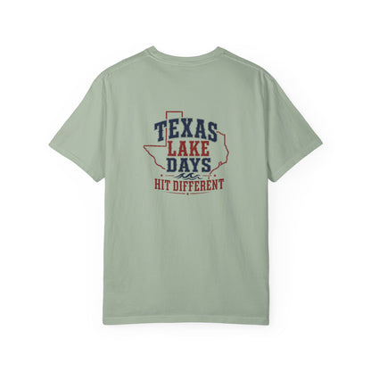 Texas Lake Days Hit Different T-shirt | State Outline Lake Life