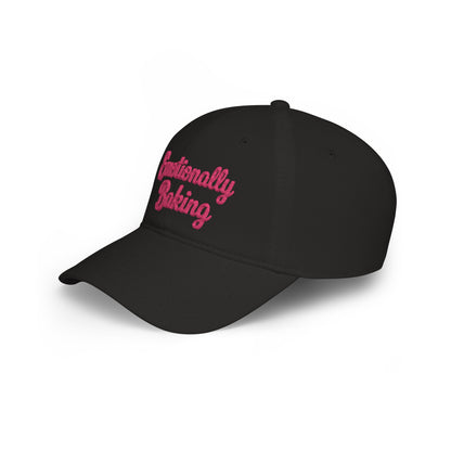 Emotionally Baking Cap | Embroidered Script Baseball Cap