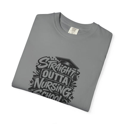 Straight Outta Nursing School T-shirt | Nursing Graduate Tee, Cap Graphic