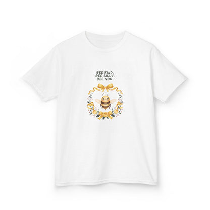 Bee Kind Bee Silly Bee You Kids T-Shirt | Cute Bee Wreath Design