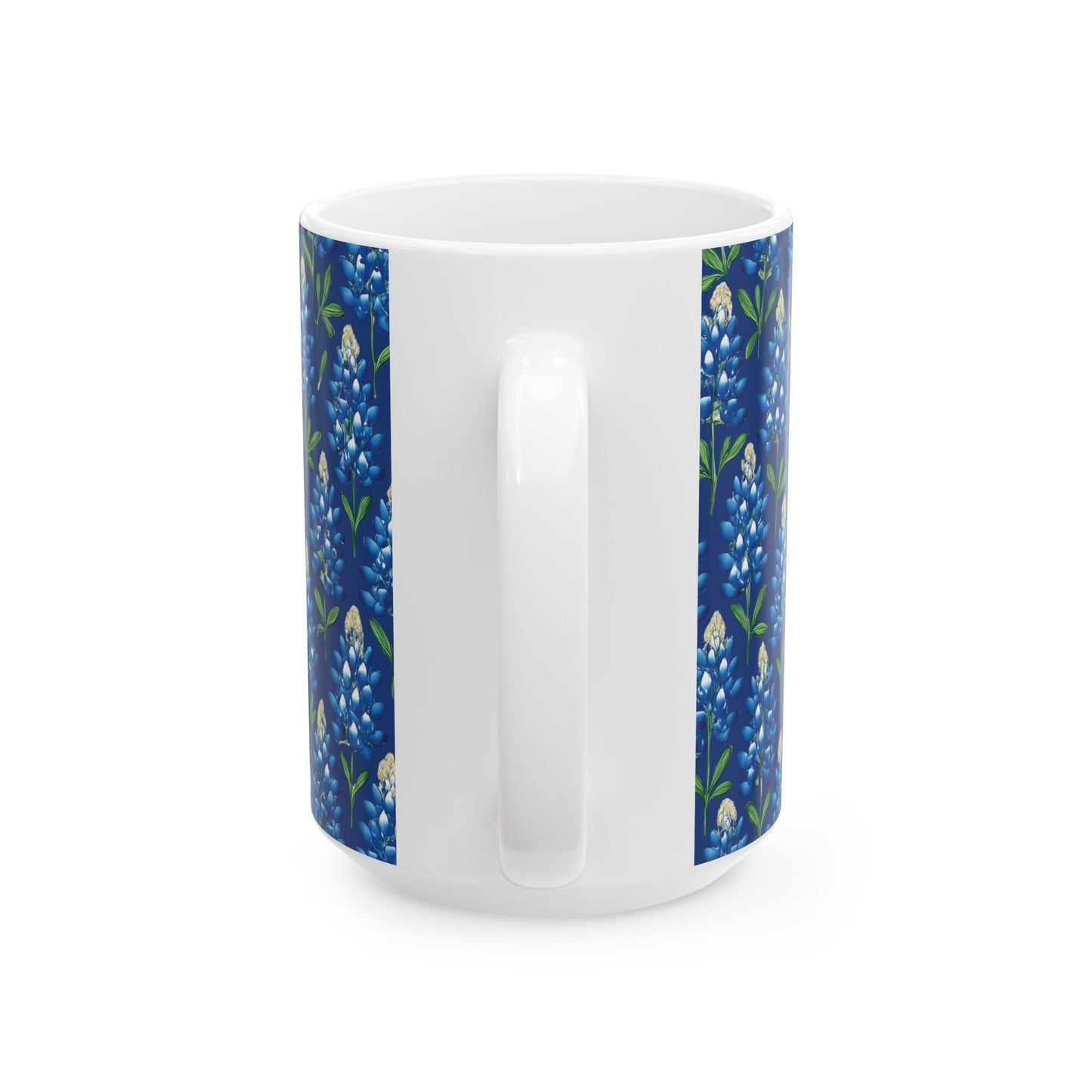 Texas Bluebonnet Ceramic Mug, Floral Pattern Coffee Cup, Southwestern Drinkware, Botanical Tea Mug, Gift for Gardeners, Home Decor