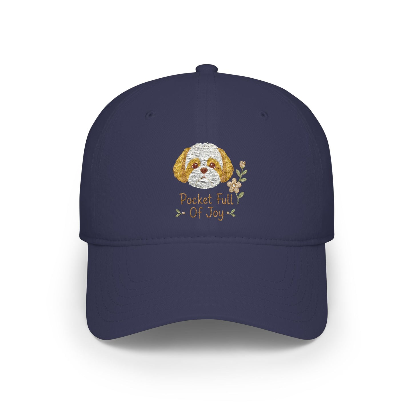 Pocket Full of Joy Shih Tzu Embroidered Cap