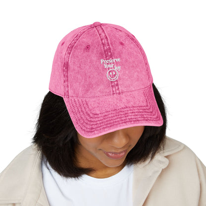Embroidered Cap, Vintage Baseball Hat Protect Your Joy, Dad Hat, Retro Cap, Distressed Hat, Women's Cap, Gift for Him, Summer Hat