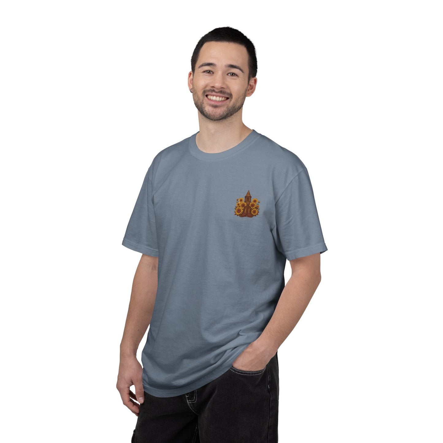 Unisex Sunflower Tee - Inspirational T-Shirt, God is Good Y'all, Casual Wear, Gift for Gardeners, Faith-Based Apparel