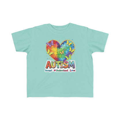 Autism Puzzle Heart Toddler Tee | Accept Understand Love