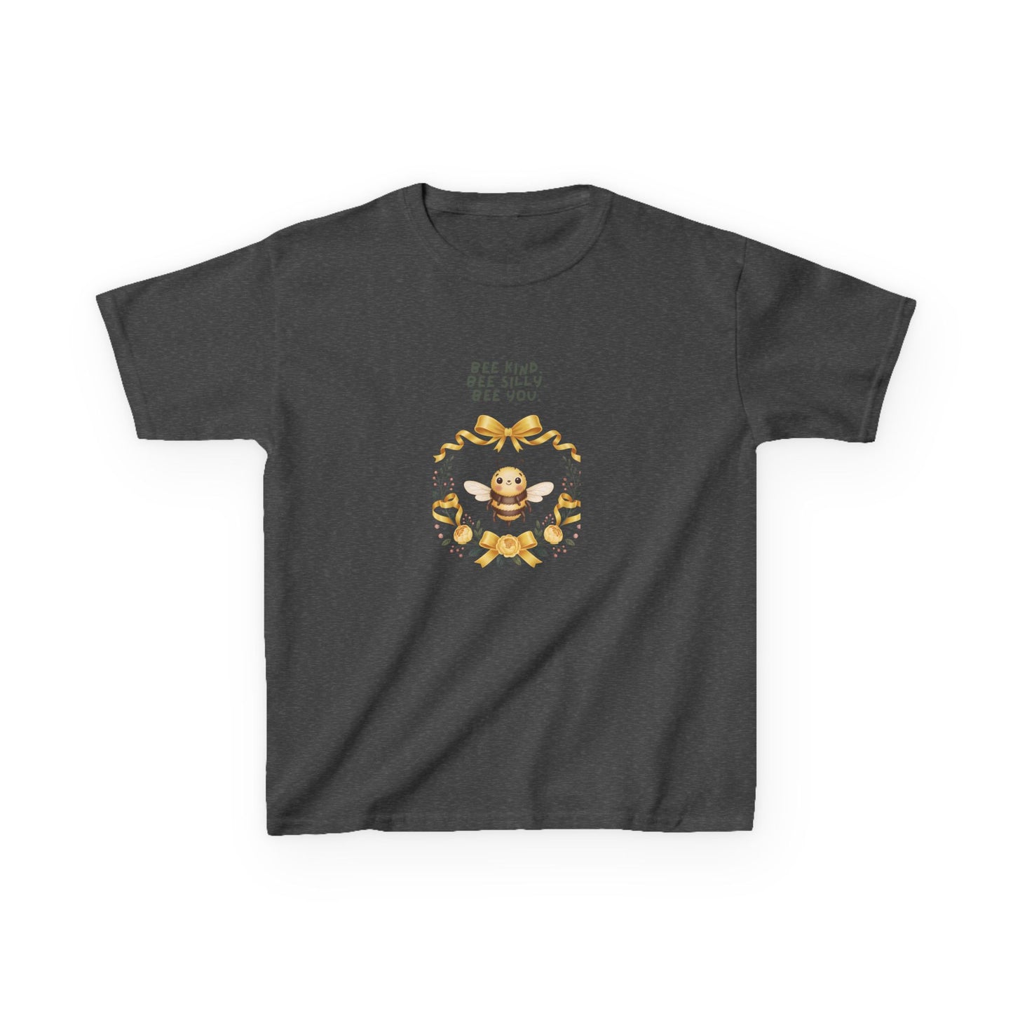 Bee Kind Bee Silly Bee You Kids T-Shirt | Cute Bee Wreath Design