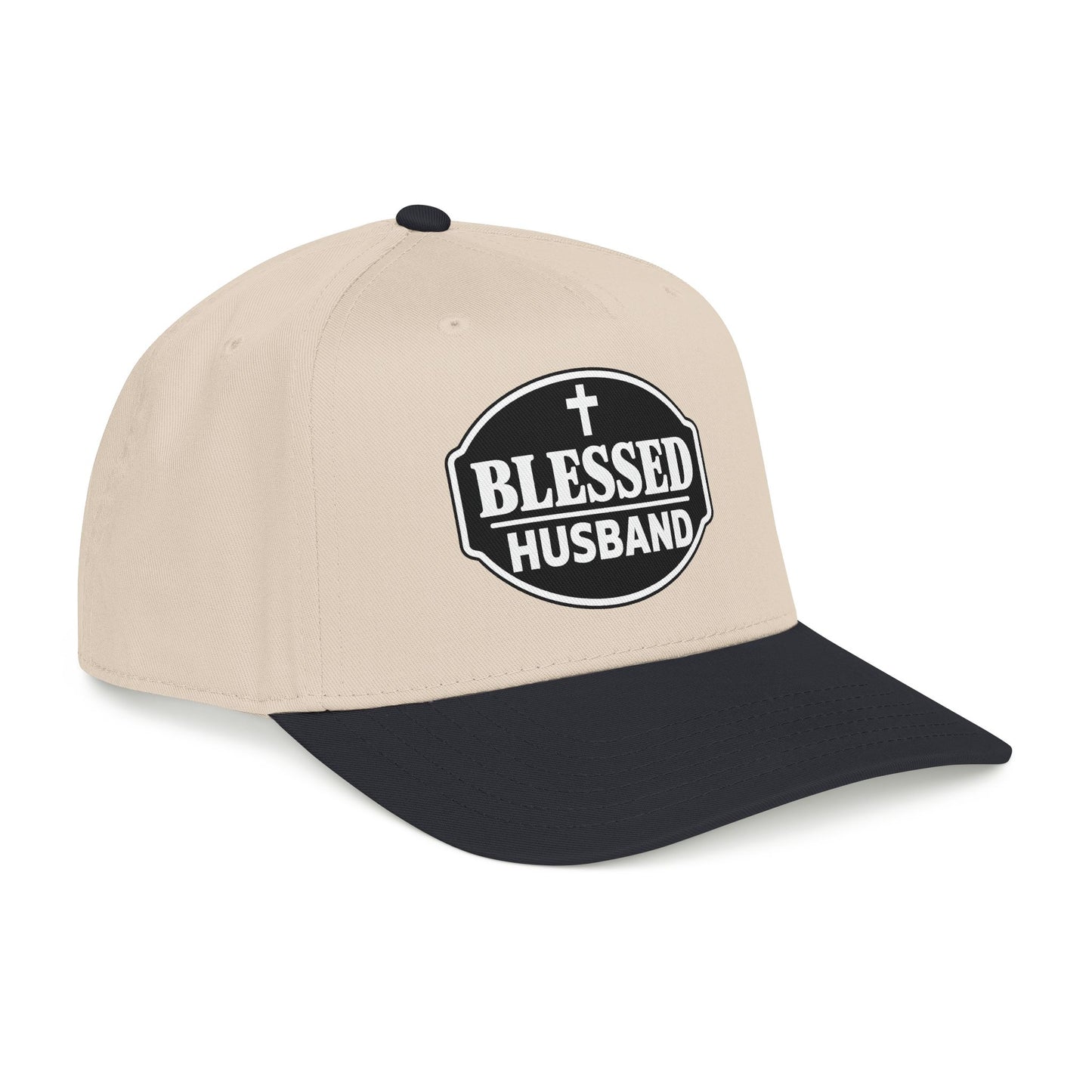 Blessed Husband Embroidered Hat Mid Profile Baseball Cap | Husband Dad Faith