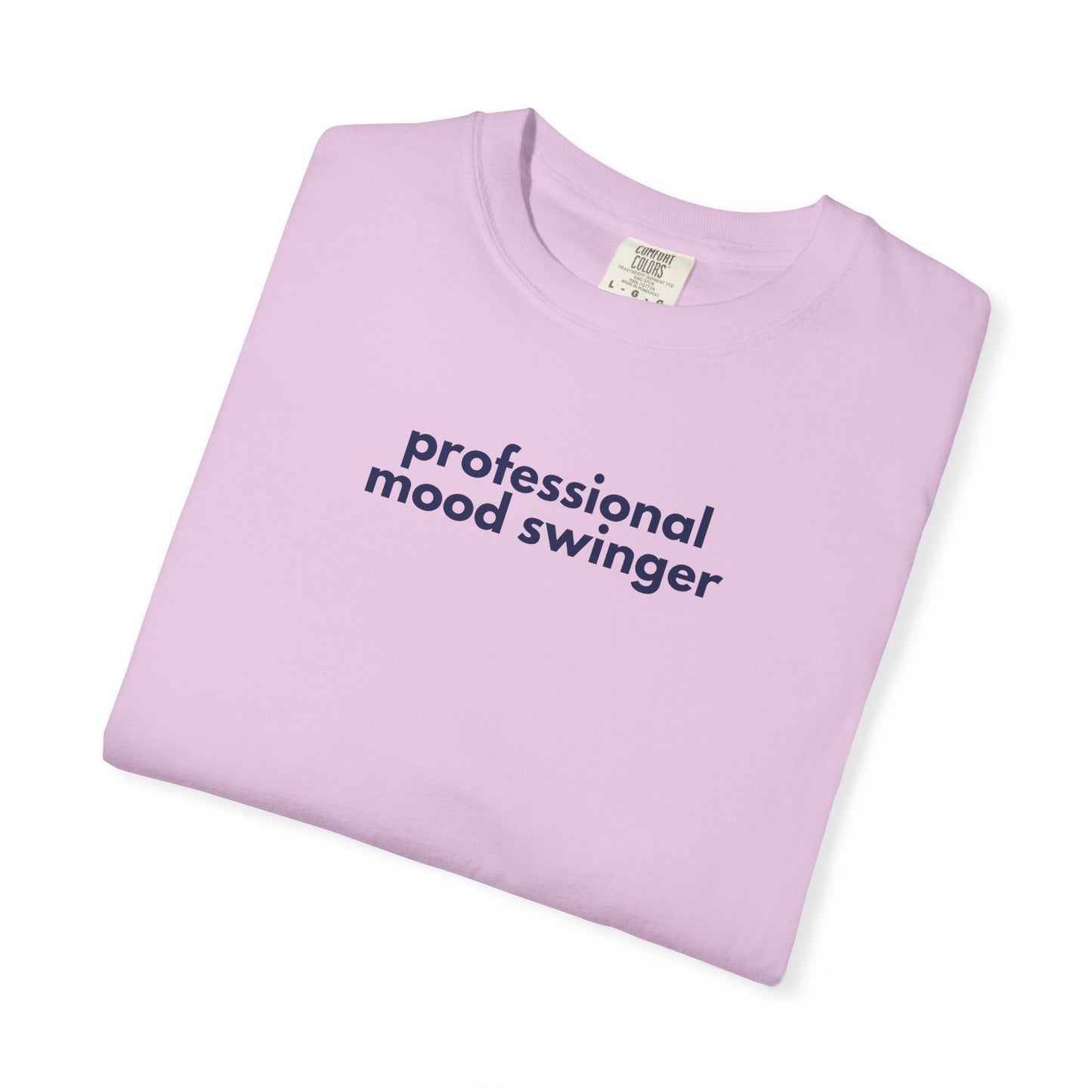 Professional Mood Swinger T-shirt, Gen X Humor Tee, Unisex Tee, Garment-Dyed Shirt, Funny Graphic Tee for Adults