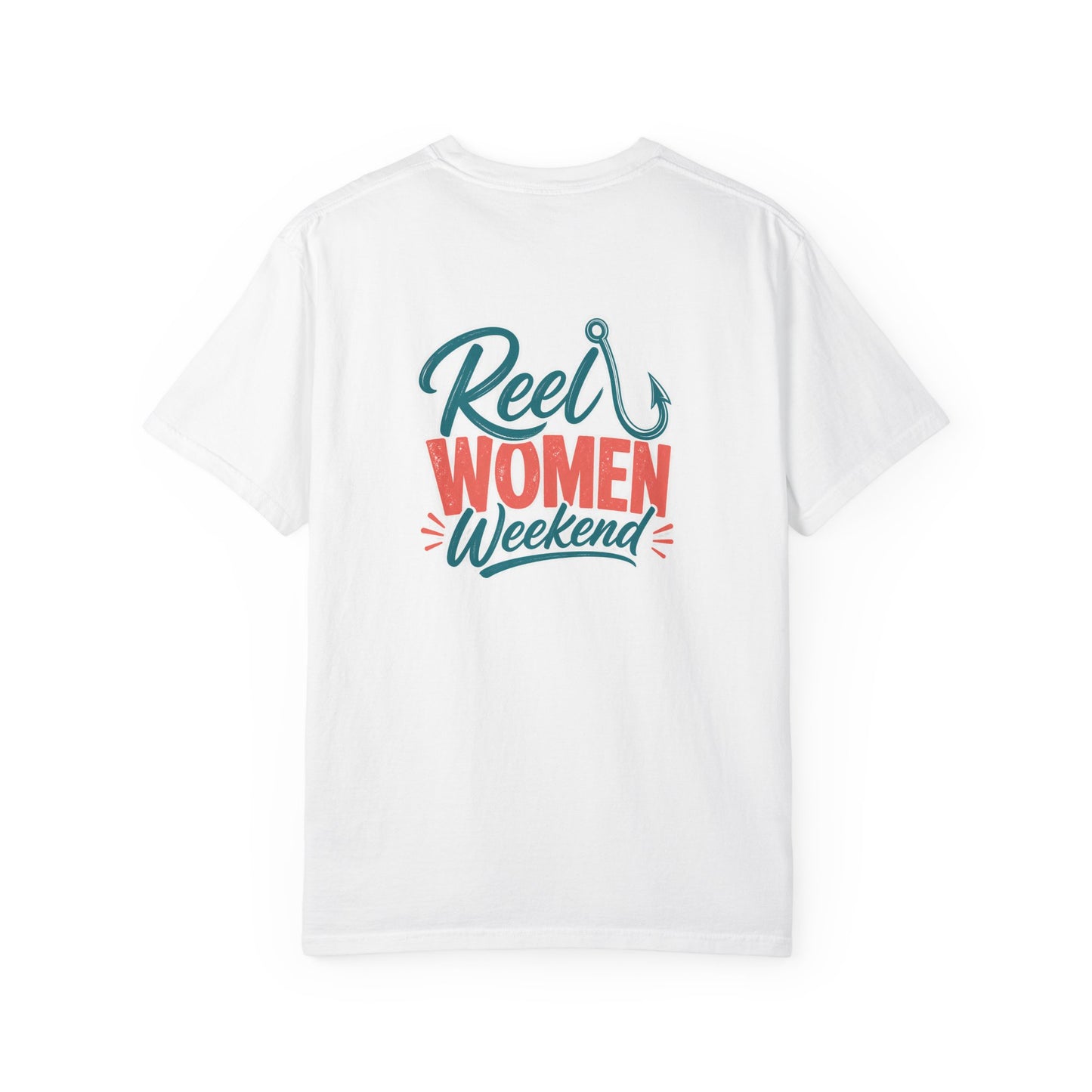 Reel Women Weekend T-shirt | Fishing Hook Typography Tee