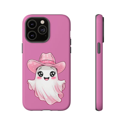 Cute Ghost Phone Case - Fun, Whimsical, Kawaii, Halloween, Gift Idea, Pink Ghost Design
