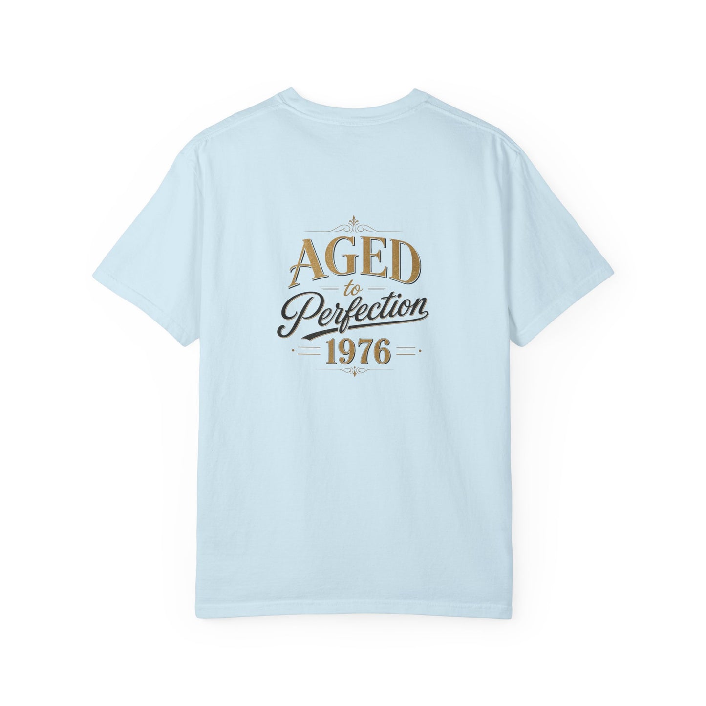 Aged to Perfection 1976 T-Shirt | Vintage Typographic Birthday Design