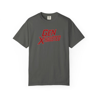 Gen X-Hausted Unisex T-Shirt, Vintage Style Tee, Funny Gift for Gen X, Casual Wear, Humor Shirt