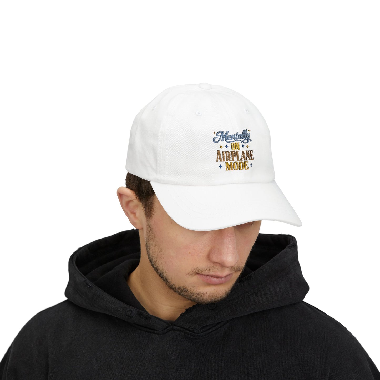 Mentally On Airplane Mode Dad Cap | Mental Health Humor