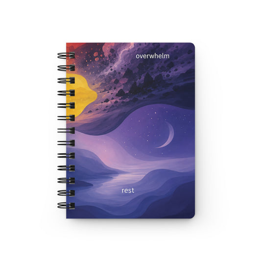 Emotion Spectrum abstract swirl notebook | Spiral Notebook