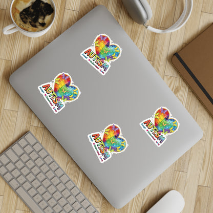 Autism Puzzle Heart Sticker Sheet Bundle, Sticker