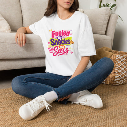 Fueled by Snacks and Sass T-Shirt | Snack Quote Tee