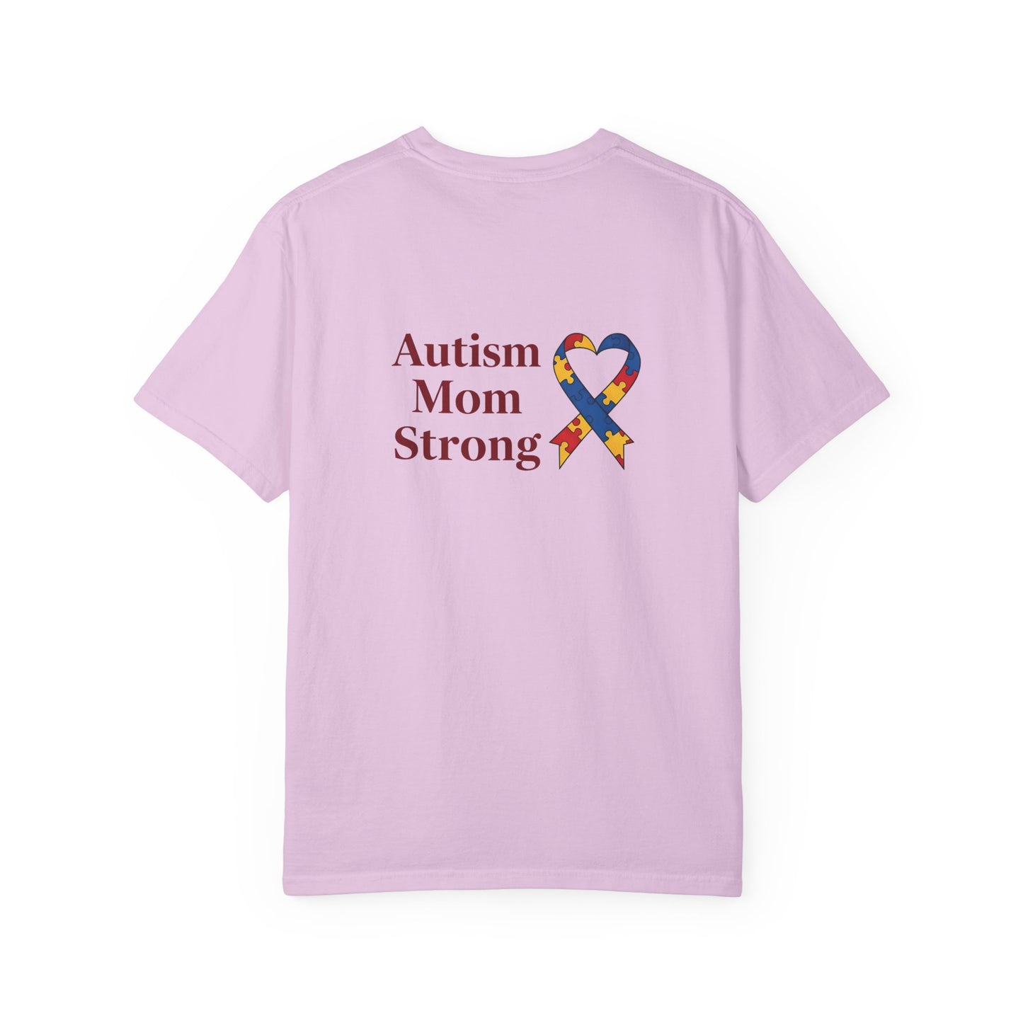 Autism Mom Strong T-shirt | Autism Awareness Puzzle Ribbon