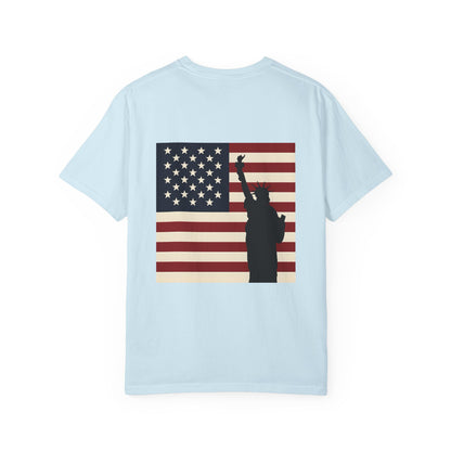 Freedom Patriotic T-shirt, Statue of Liberty, USA Independence Day Tee, Liberty Island Shirt, America Flag Top, Patriotic July 4th Gift