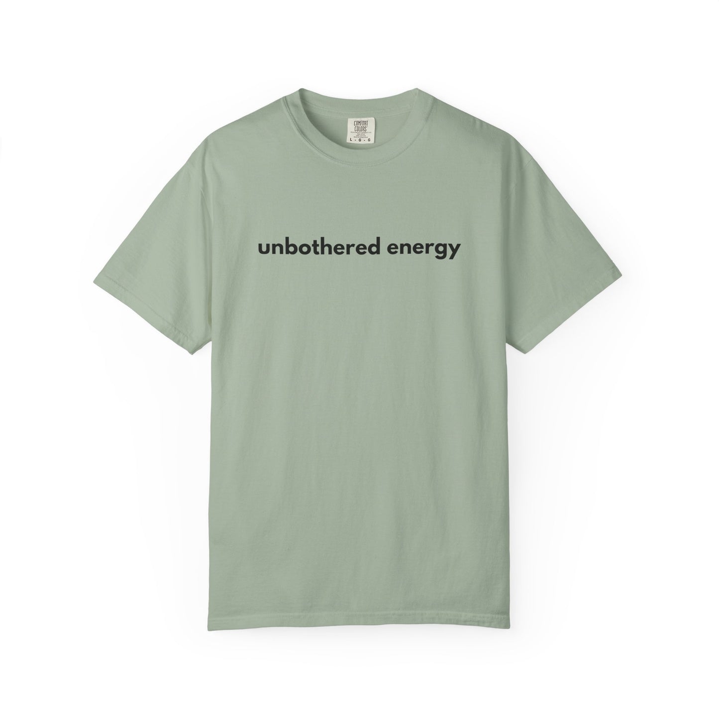 unbothered energy text T-Shirt | Minimalist Script Tee, Casual Everyday Shirt