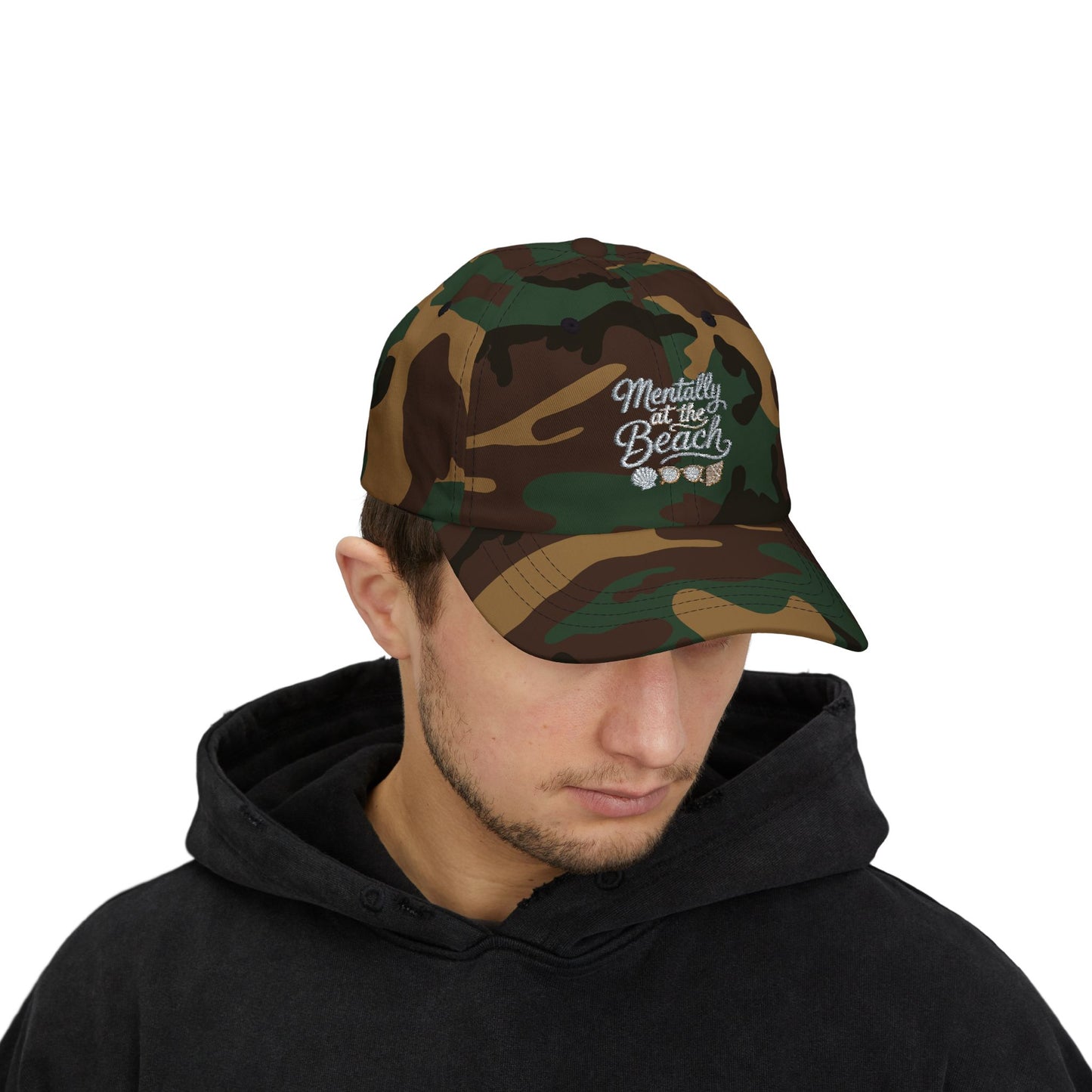 Mentally at the Beach Dad Cap | Embroidered Hat