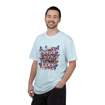 Senior 2026 Vibes T-Shirt | Butterfly Graduation Design