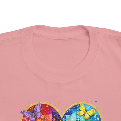 Autism Puzzle Heart Toddler Tee | Accept Understand Love