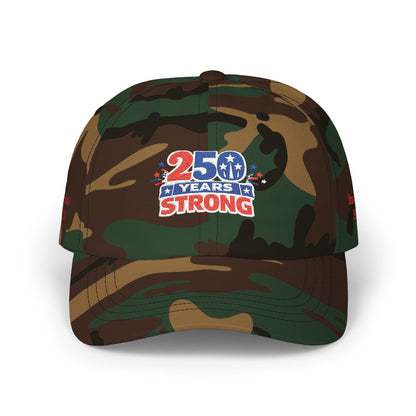 250 Years Strong 1776-2026 Dad Cap | America Anniversary