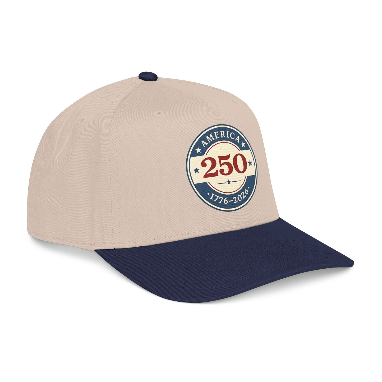 America 250 1776-2026 Patch Mid Profile Baseball Cap | 250th Anniversary Celebration