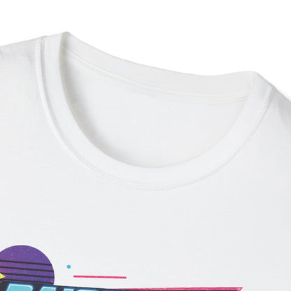 Raised on Jesus & Hose Water T-Shirt | Retro Neon Christian Faith Graphic