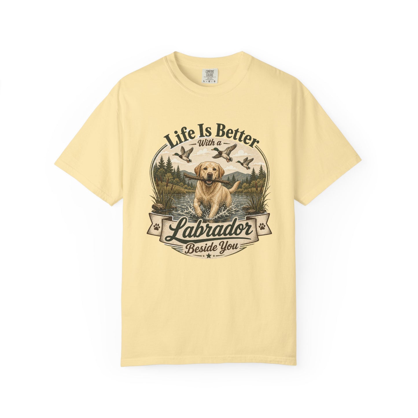 Life Is Better with a Labrador T-shirt | Lab Dog Design