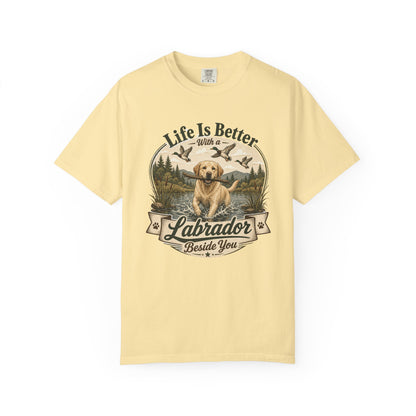 Life Is Better with a Labrador T-shirt | Lab Dog Design