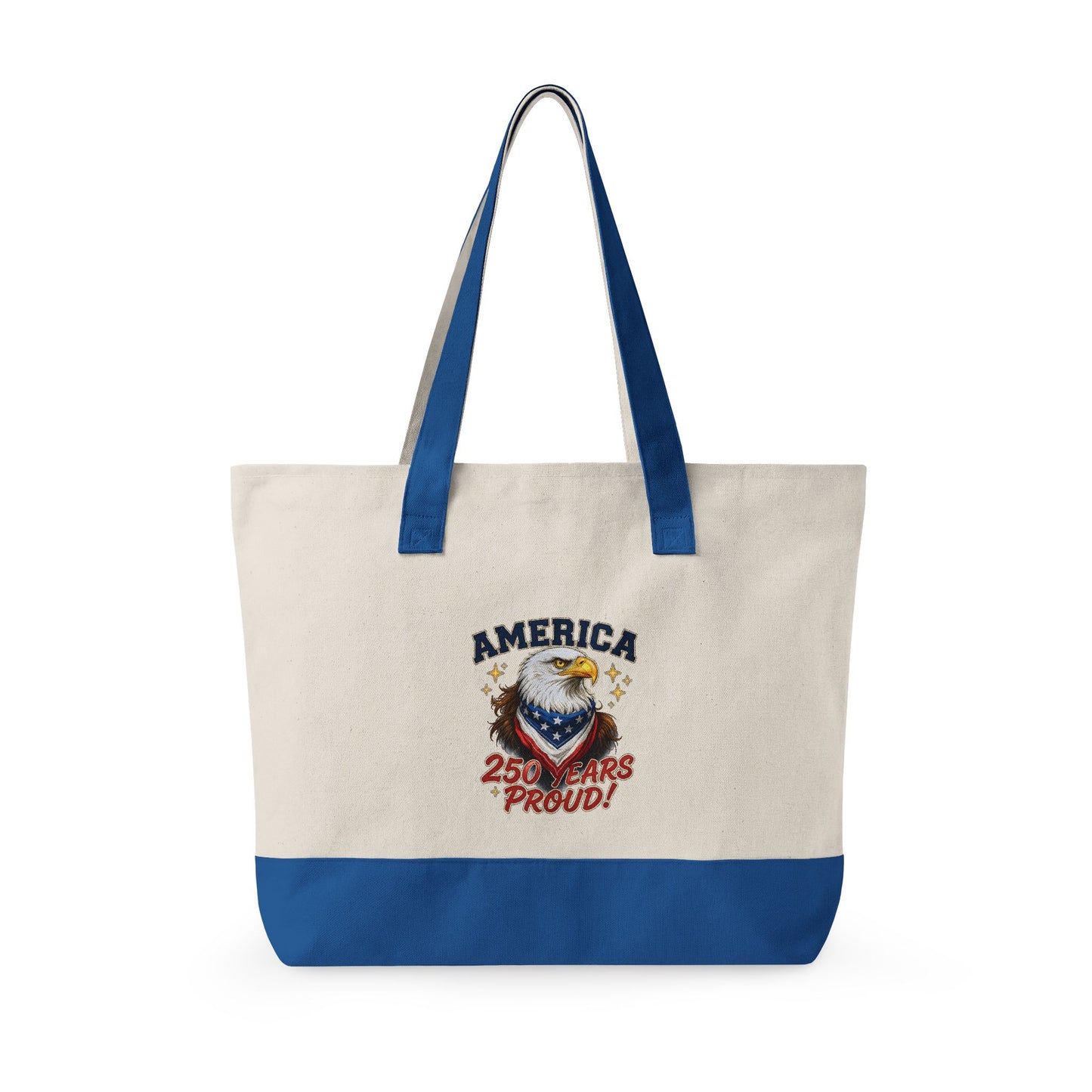 America Eagle Crest zipper tote | Canvas Tote, Patriotic Stars Stripes