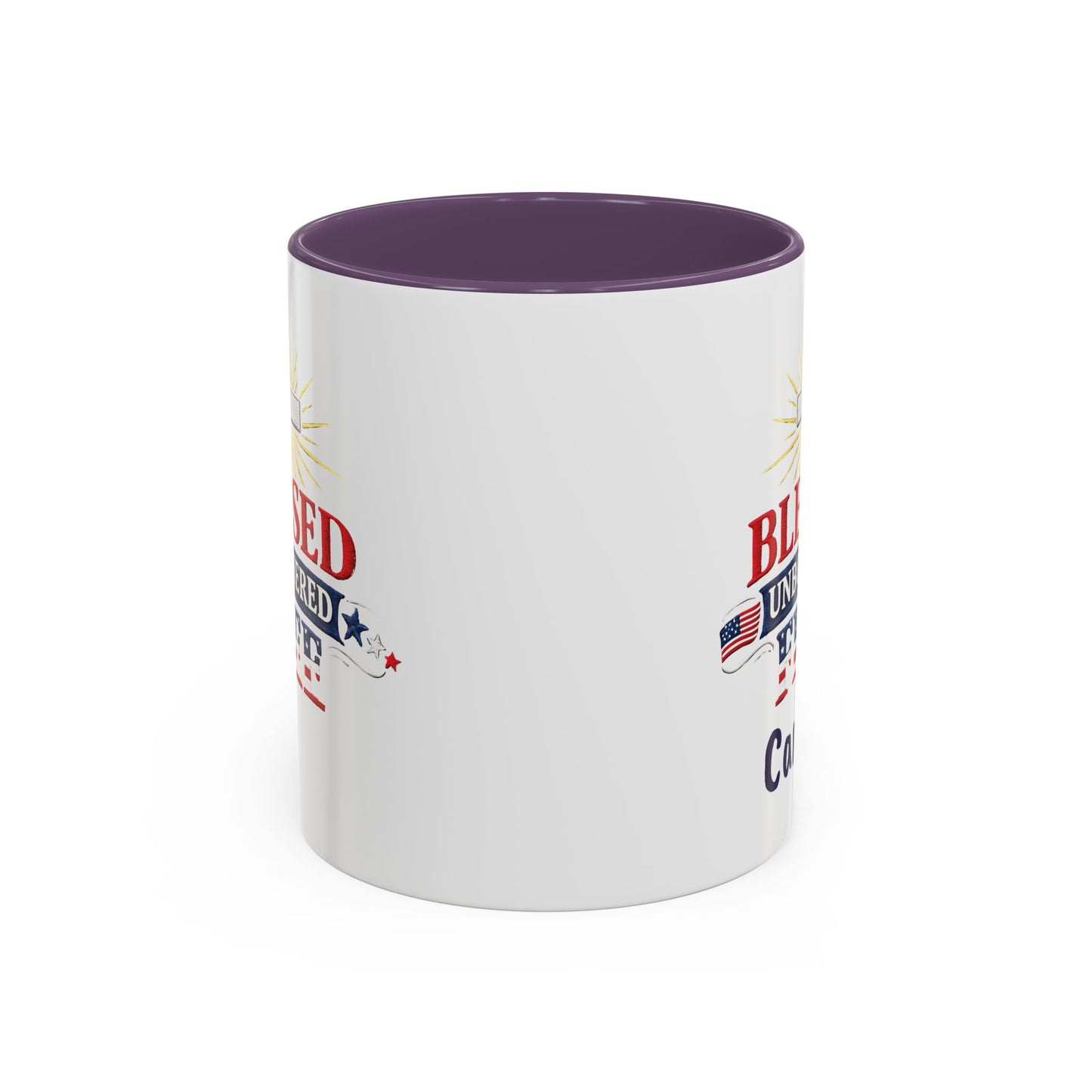 Blessed Unbothered Free, Coffee Mug | Accent Coffee Mug