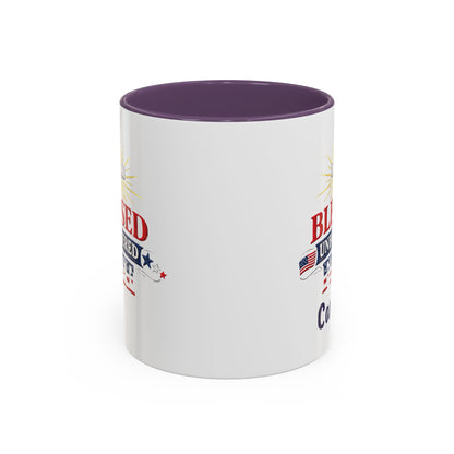 Blessed Unbothered Free, Coffee Mug | Accent Coffee Mug