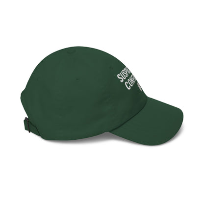 Suspiciously Confident Dad Cap | Embroidered Text, Fingerprint Accent