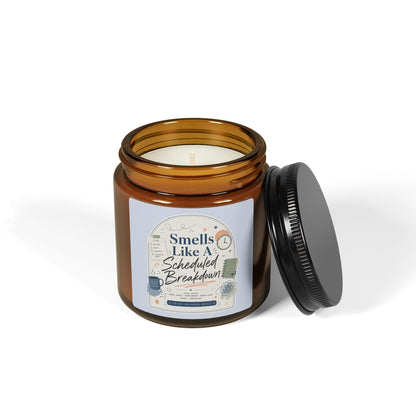 Smells Like A Scheduled Breakdown Candle | Amber Jar Soy Candle