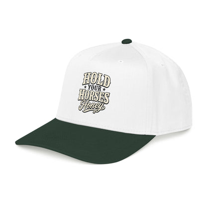 Hold Your Horses Honey Mid Profile Baseball Cap | Western Rodeo Cowboy