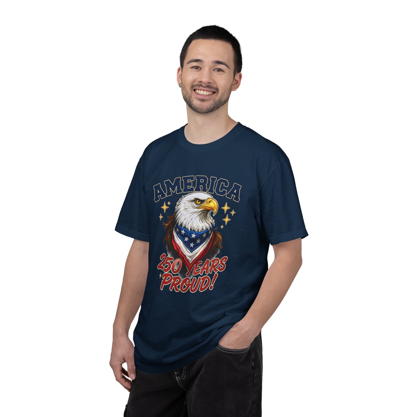 America Eagle 250 Years Proud T-Shirt | Patriotic Bald Eagle Tee - 250th Anniversary