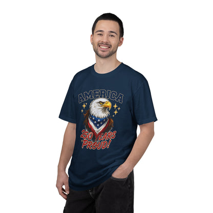 America Eagle 250 Years Proud T-Shirt | Patriotic Bald Eagle Tee - 250th Anniversary