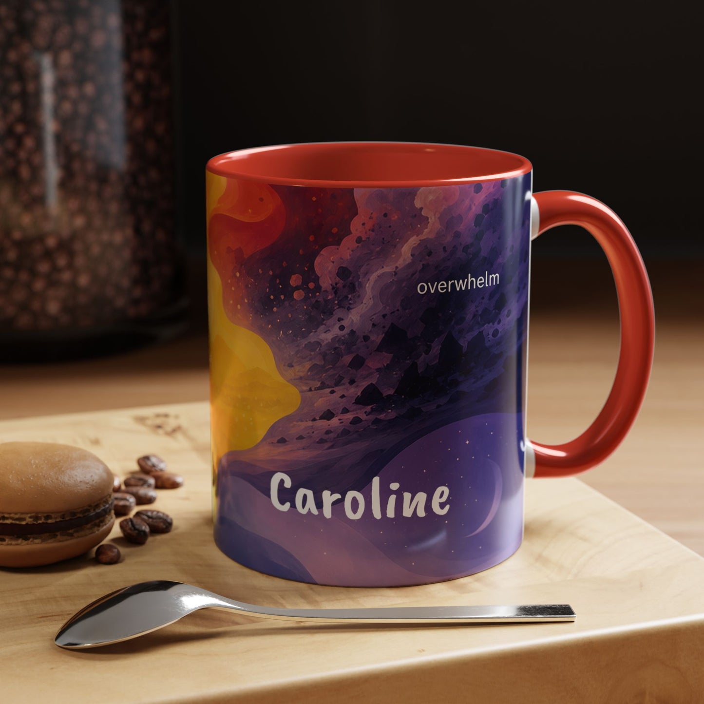 Colorful Emotional Spectrum Mug | Personalized Name Coffee Mug