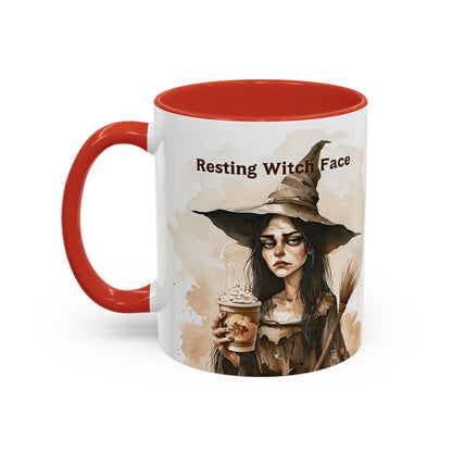 Resting Witch Face Coffee Mug - Halloween Mug, Funny Mug, Witch Mug, Halloween Gift, Coffee Lover Gift