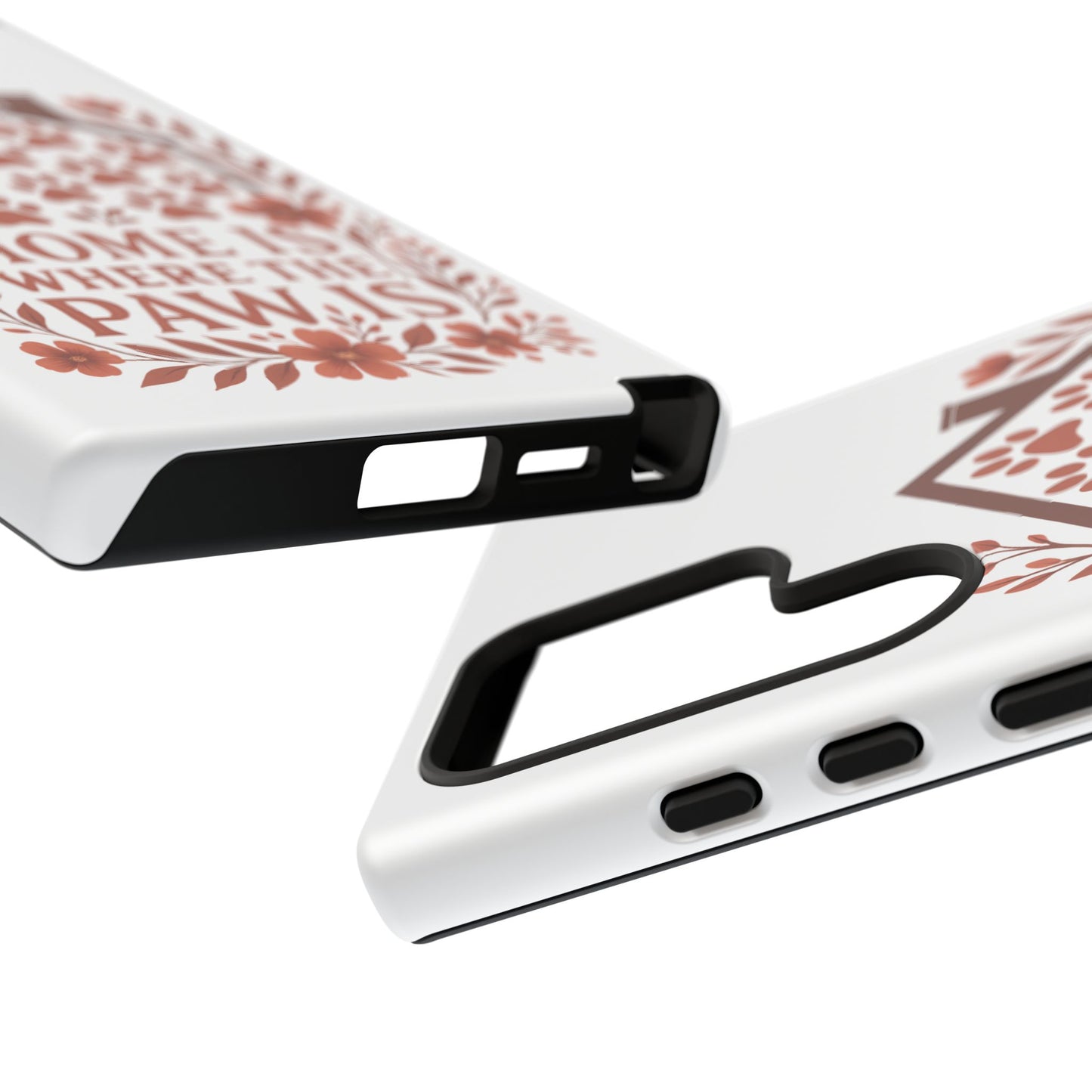 Cute Pet Phone Case, Home is Where the Paw Is, Animal Lover Gift, Phone Cover for Dog or Cat Owners