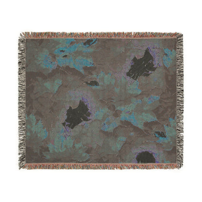 Cozy Artistic Woven Blanket - Floral & Abstract Home Decor, Great for Gift, Sofa, Bed, Fall Decor, Warm Throw