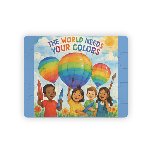 Kids' Puzzle, The World Needs Your Colors, Children's Jigsaw, Educational Toy, 30 Piece, Gift for Kids
